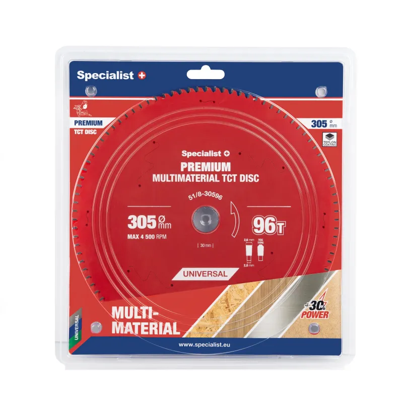 Griešanas disks 305x96Tx30mm, daudzmateriālu PREMIUM, SPECIALIST+