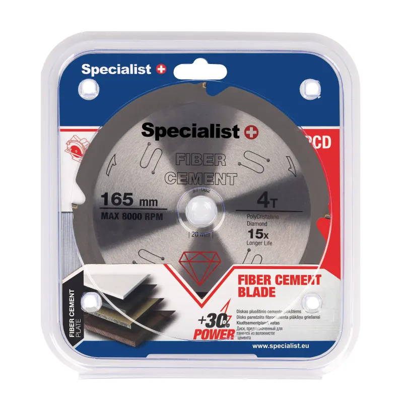 SPECIALIST+ griešanas disks šķiedrcementam, 4T 165