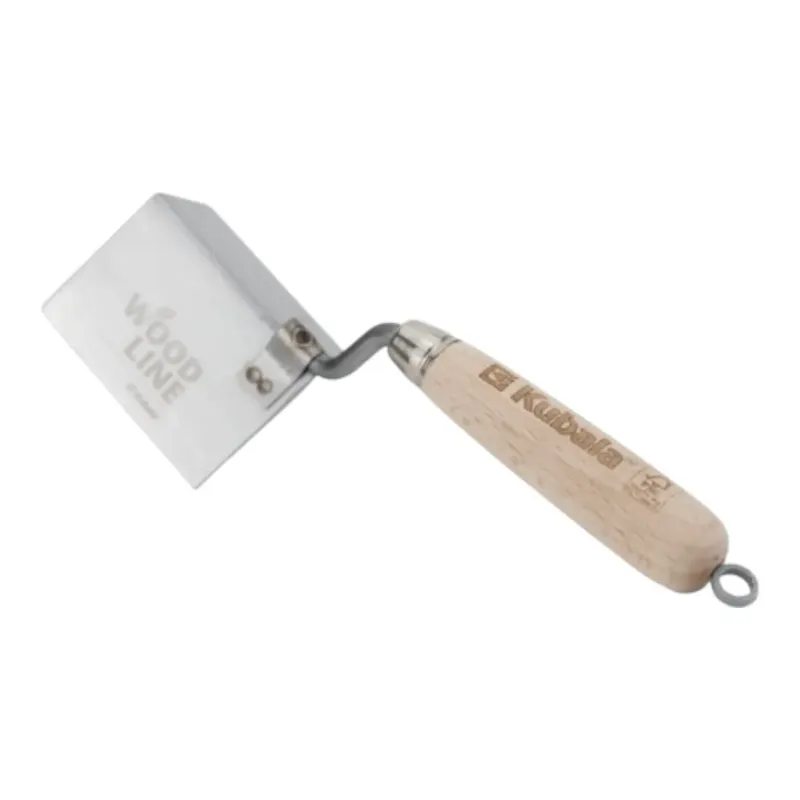 Nerūsējošā tērauda špakteļlāpstiņa kampiem 60x85 mm