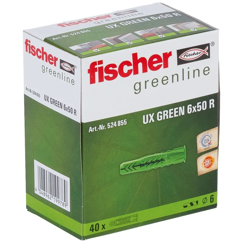 Fischer Universālais dībeļs UX Green 6