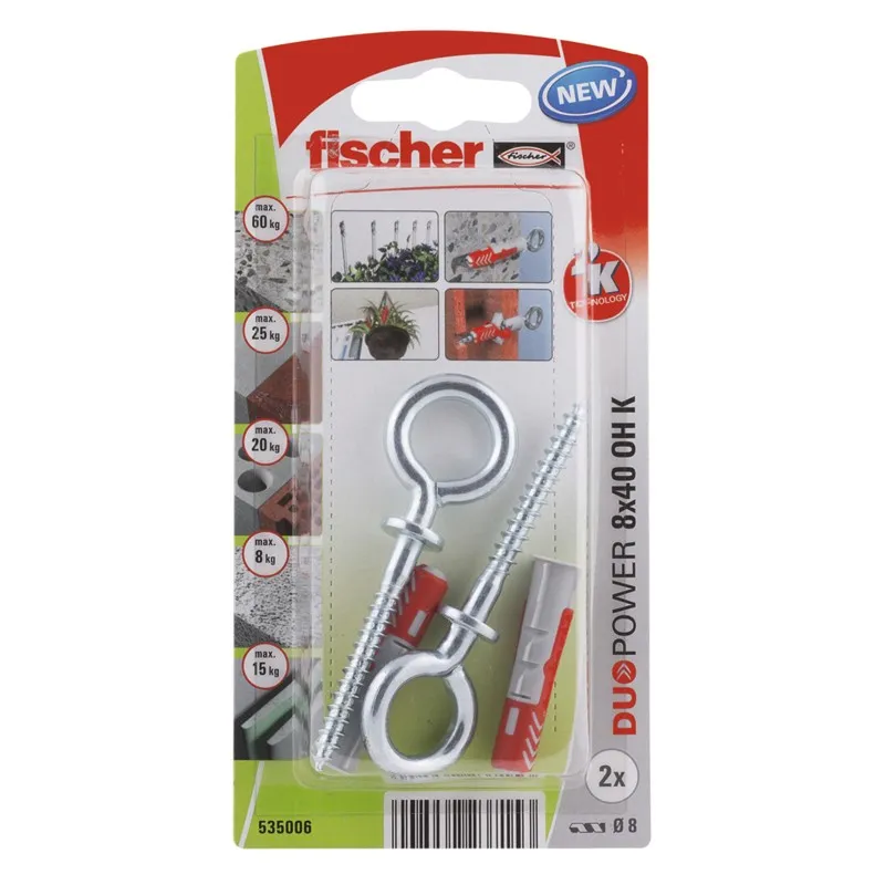 Fischer DUOPOWER dībeļi ar O formas