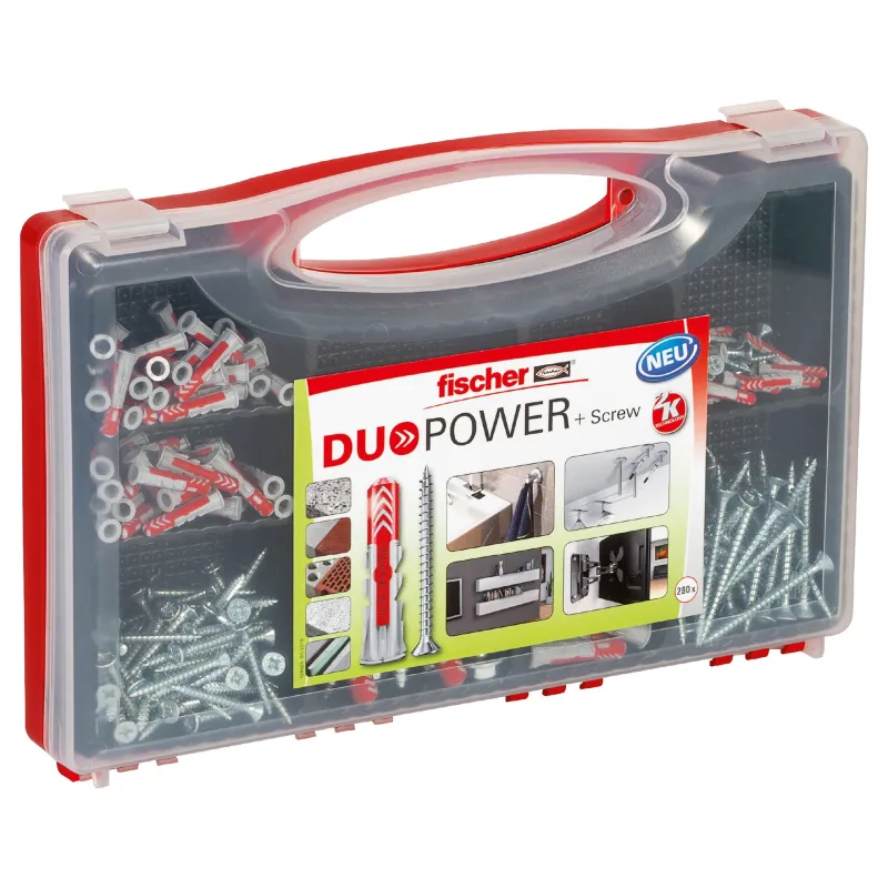 Dībeļu un skrūvju komplekts DuoPower, Fischer
