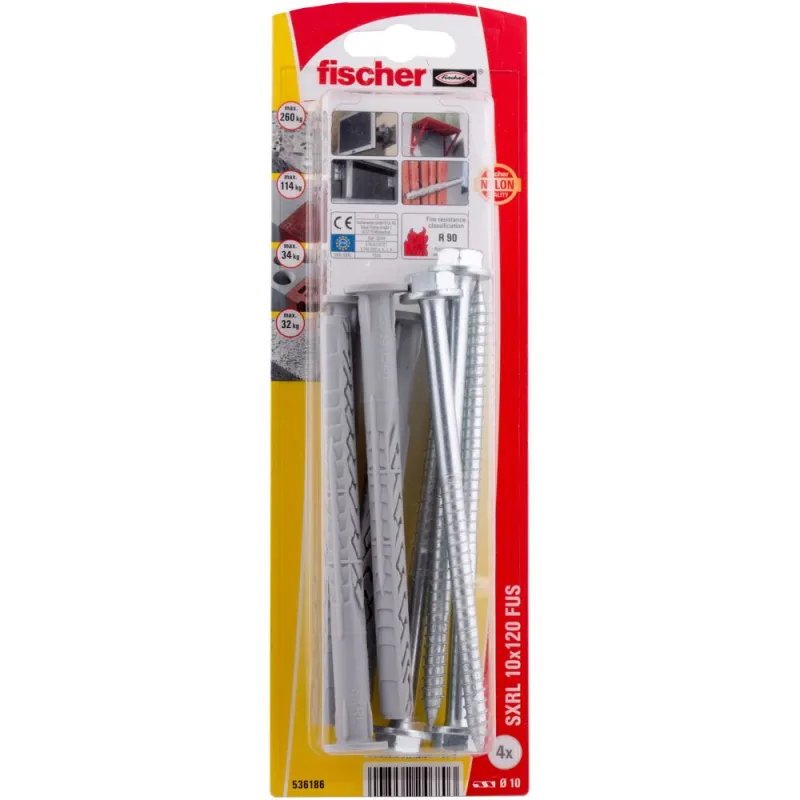 Fischer Dībelis ar skrūvi SXRL 10