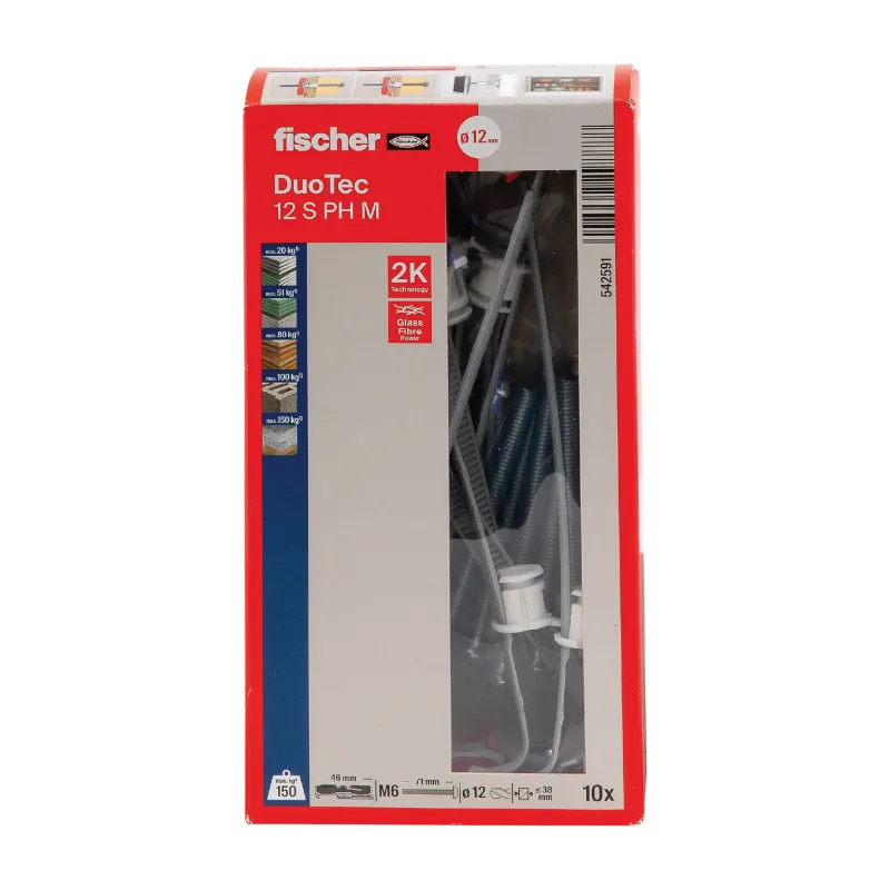 Fischer Gipskartona dībeļi DUOTEC 12 ar