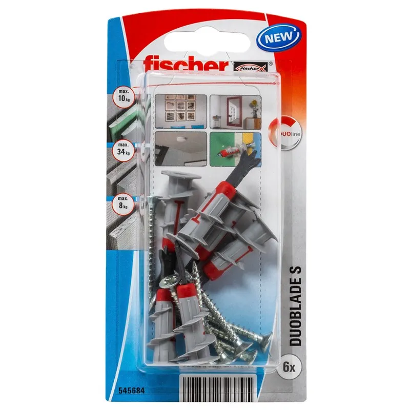 Fischer Ģipškartona dībeļi DUOBLADE S, 6