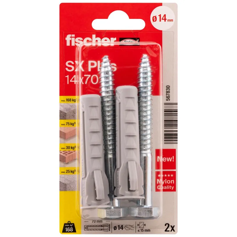 FISCHER dībeļi ar skrūvēm SX Plus