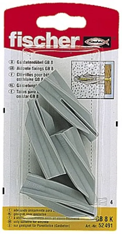 Fischer Dībeļi gāzbetonam GB 8, 4