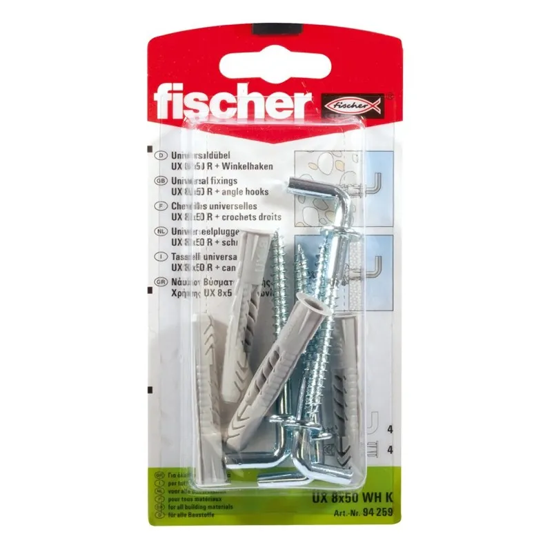 Fischer Dībeļi ar L āķi UX