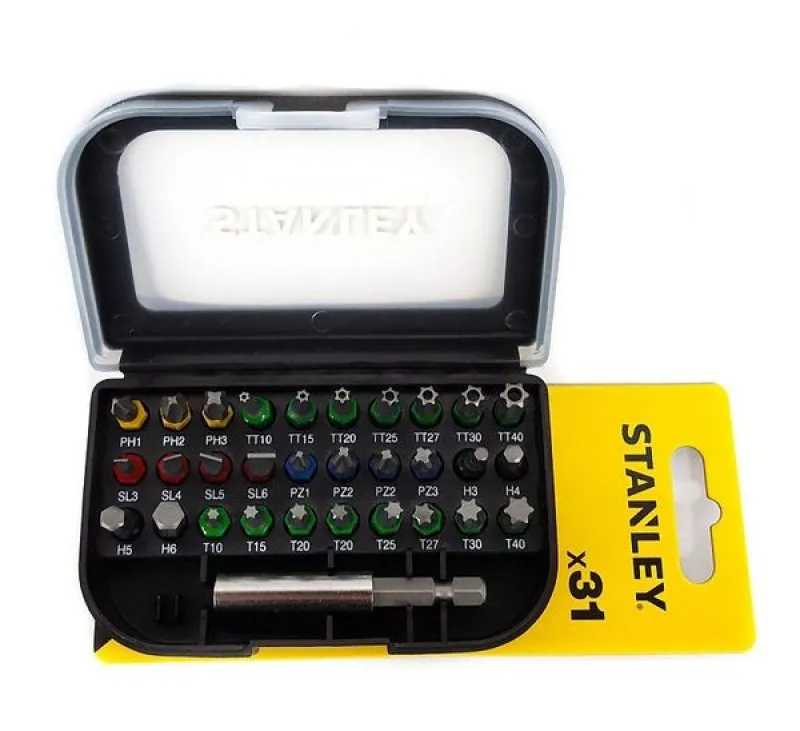 Skrūvgriežu uzgaļu komplekts "STANLEY", 31