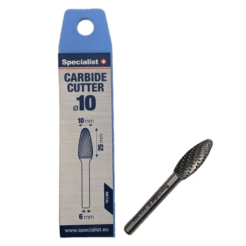 SPECIALIST+ cietmetāla frēze FLH, 10x25x6 mm