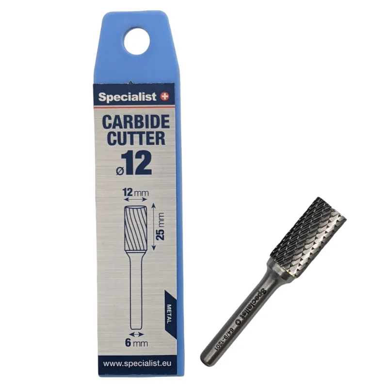 SPECIALIST+ karbīda frēze ZYAS, 12x25x6 mm