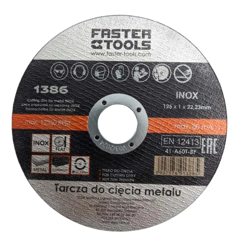 Faster Tools Metāla griešanas disks 125x1x22