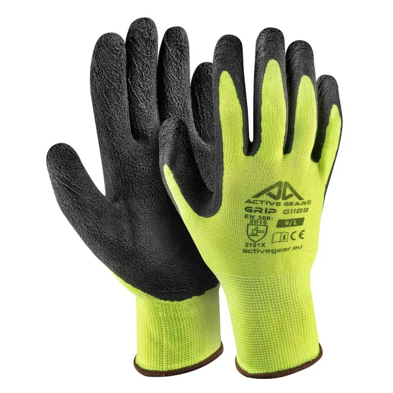 Lateksā pārklāti cimdi Active Grip, 7/S