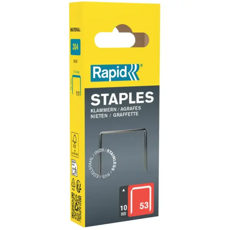 Skavas no nerūsējošā tērauda "Rapid&quot