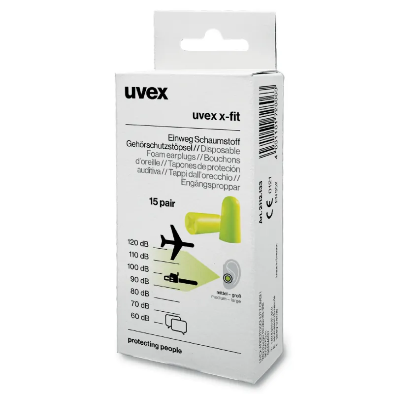 Ausu aizbāžņi UVEX X-fit, 37 dB