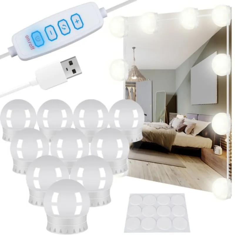 Izoxis LED lampiņas spogulim/toaletes galdiņam –
