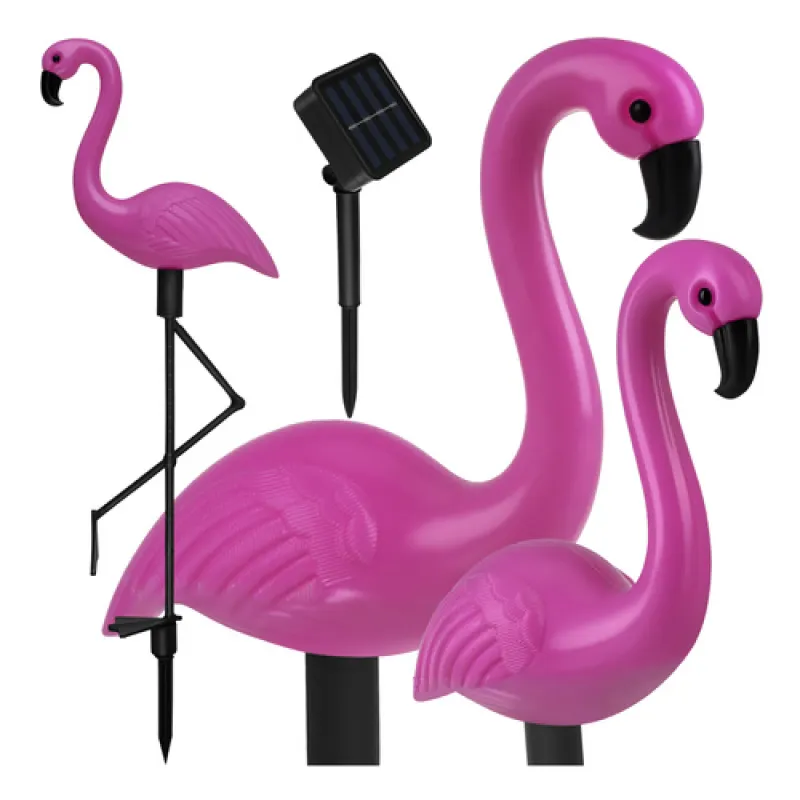 Saules dārza lampa – flamingo Gardlov