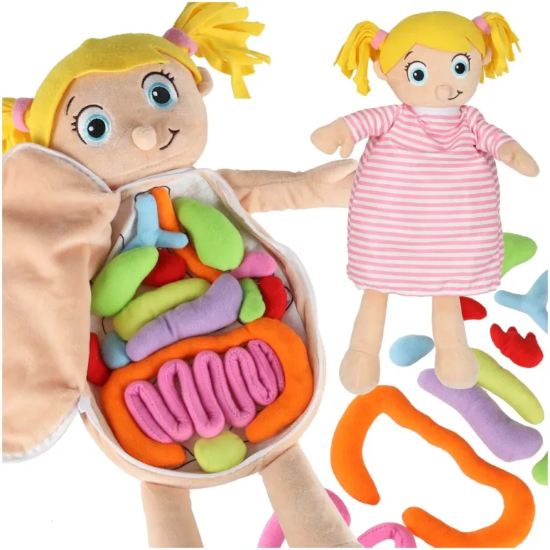 Ikonka Maskot lelle, kas mācās anatomiju