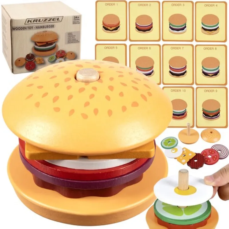 Universāls koka burgeris Kruzzel 22673 -