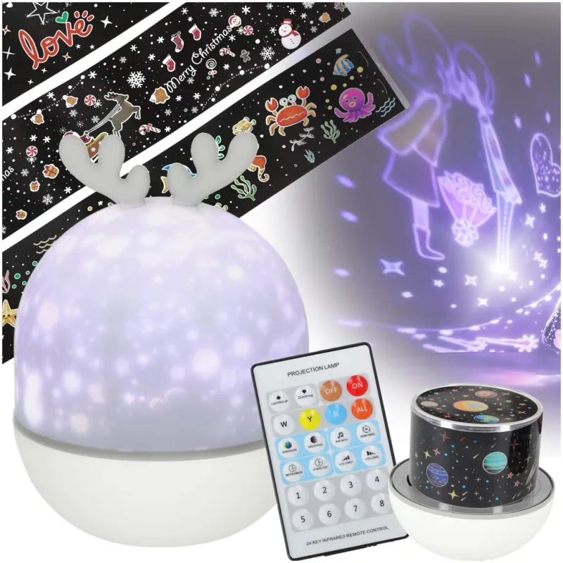 Ikonka LED zvaigžņu projektora nakts gaisma