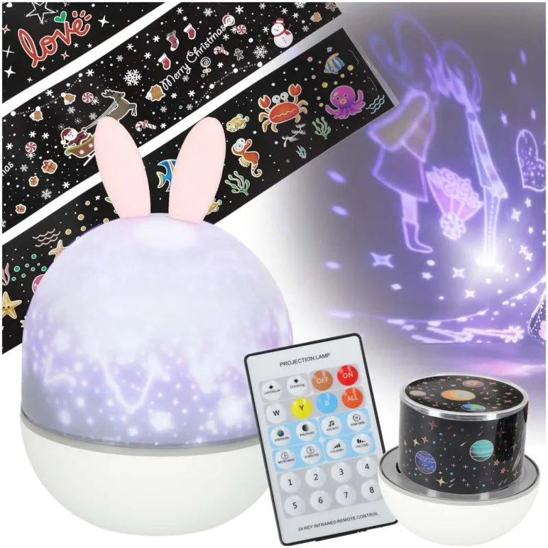 Ikonka LED zvaigžņu projektora nakts gaisma