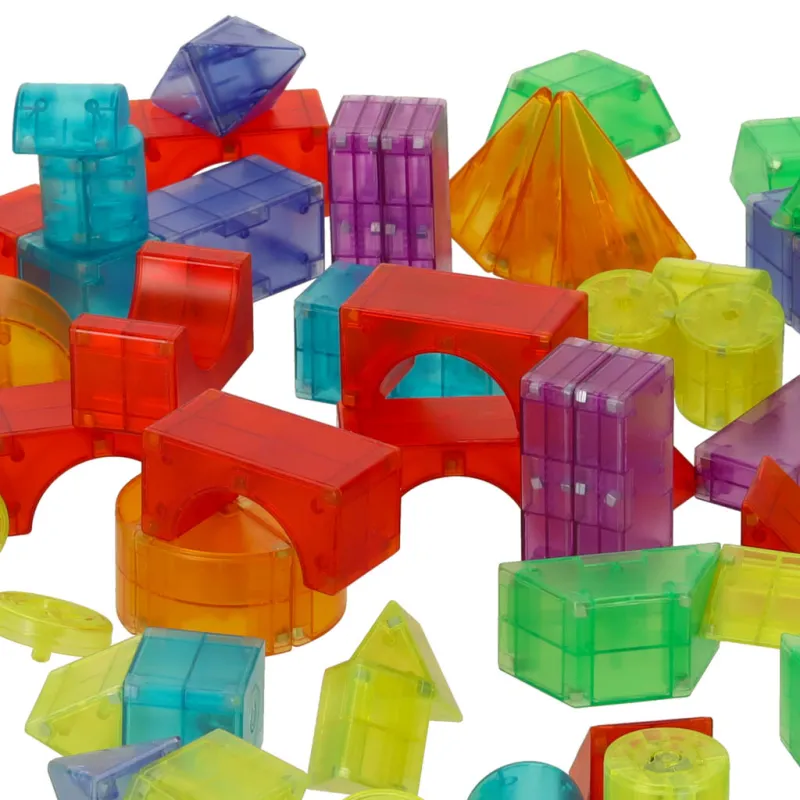 Ikonka 3D būvniecības magnētiskie ķieģeļi LED