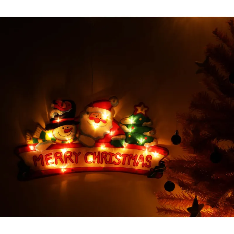 Ikonka LED Ziemassvētku piekaramais apgaismojums Priecīgu