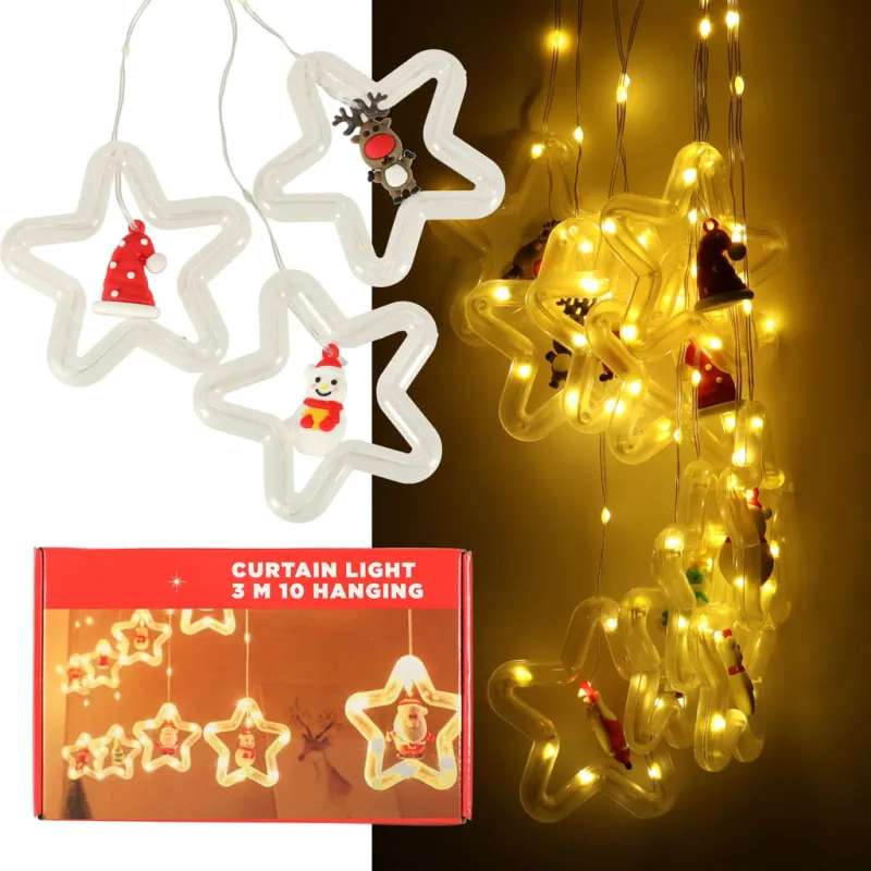 Ikonka LED aizkaru apgaismojums ar skaitļiem