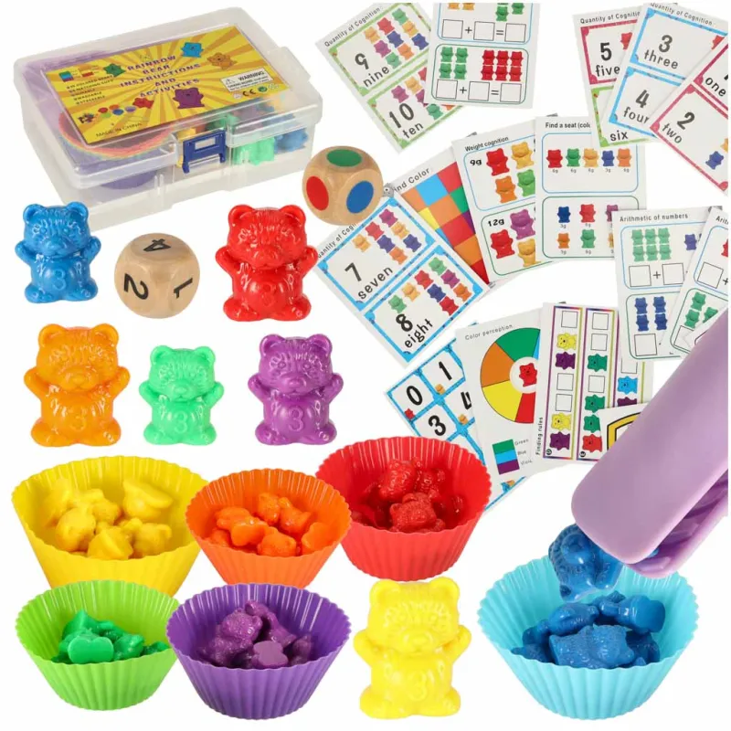 Ikonka Teddy lācīši izglītojoša mācīšanās skaitīt