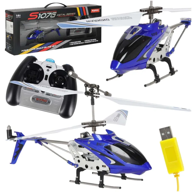 SYMA S107G RC helikopters zils -