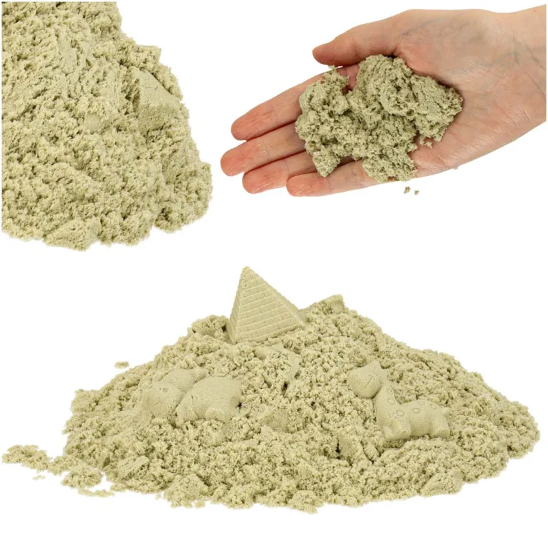 Ikonka Kinētiskās smiltis 1kg maisā, dabiski