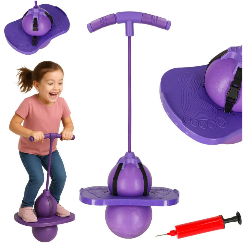 Ikonka Bērnu pogo līdzsvara džemperis violets