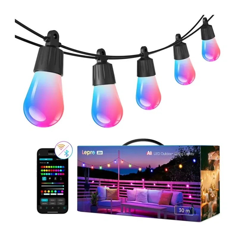 LEPRO ZB1-30 Wi‑Fi gaismas virtene, 30