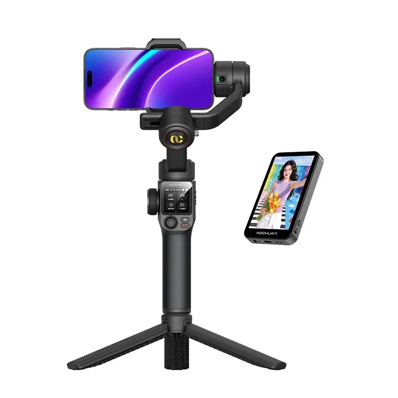 AOCHUAN S3 stabilizators ar papildu ekrānu