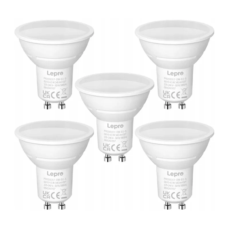 LEPRO 200057-DW-EU-5 GU10 universāla LED spuldze