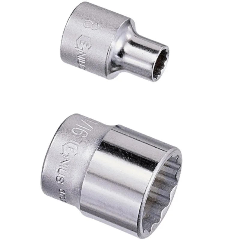 Genius Tools Muciņa 3/8" 12-stūru 3/8&quot