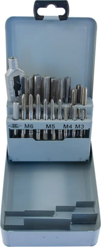 Vītņurbju komplekts, 22 gab., M3-M12 HSS-G
