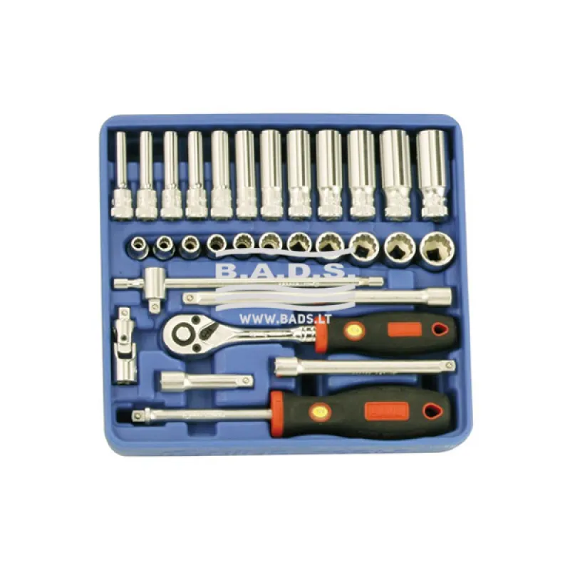 Genius Tools Galvu komplekts 1/4" ratiņiem
