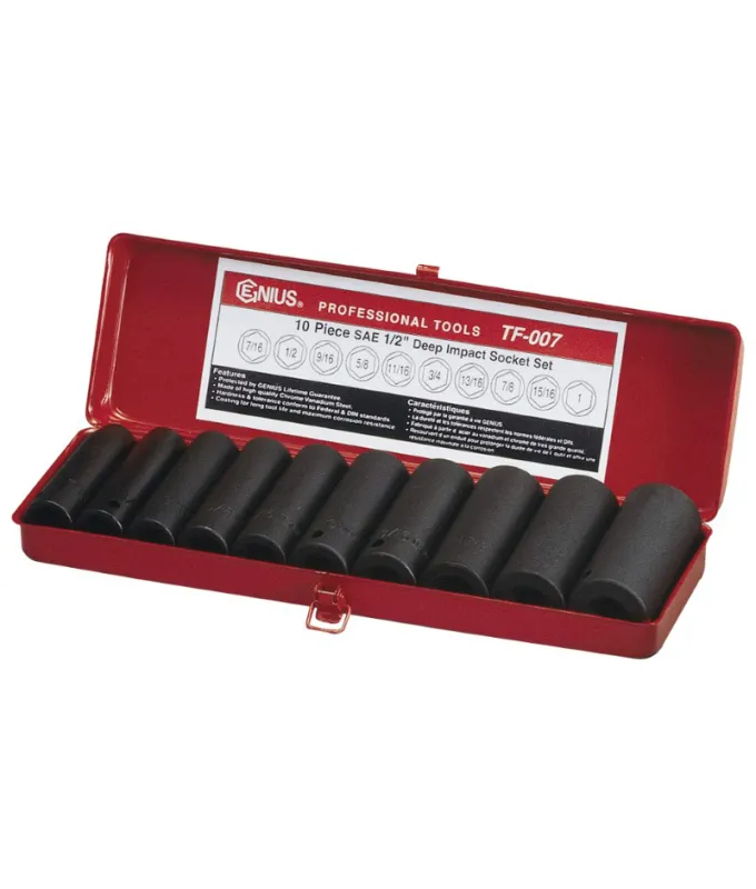 Garo trieciena muciņu komplekts 1/2", 10