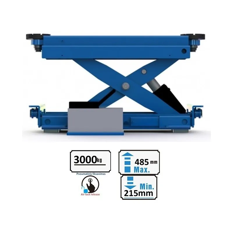 Pit lifter 3T Pneumatic Puli (PLX30TQ)