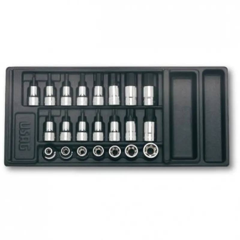 Plastmasas ieliktnis ar 1/2" galvām, 22