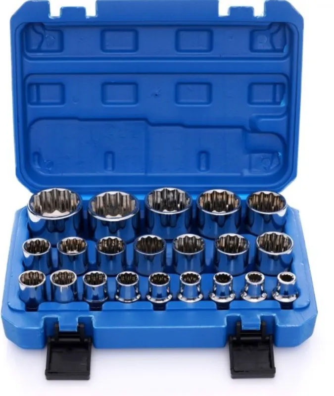 Socket set 8pcs (1/2", 6-point, 12