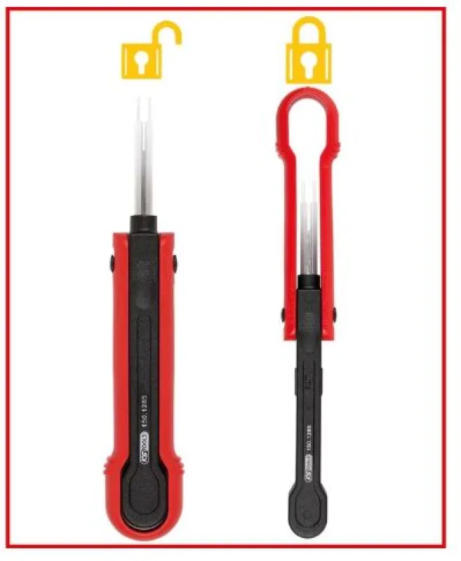 Kabeļu atbloķēšanas instruments apaļām ligzdām, 1