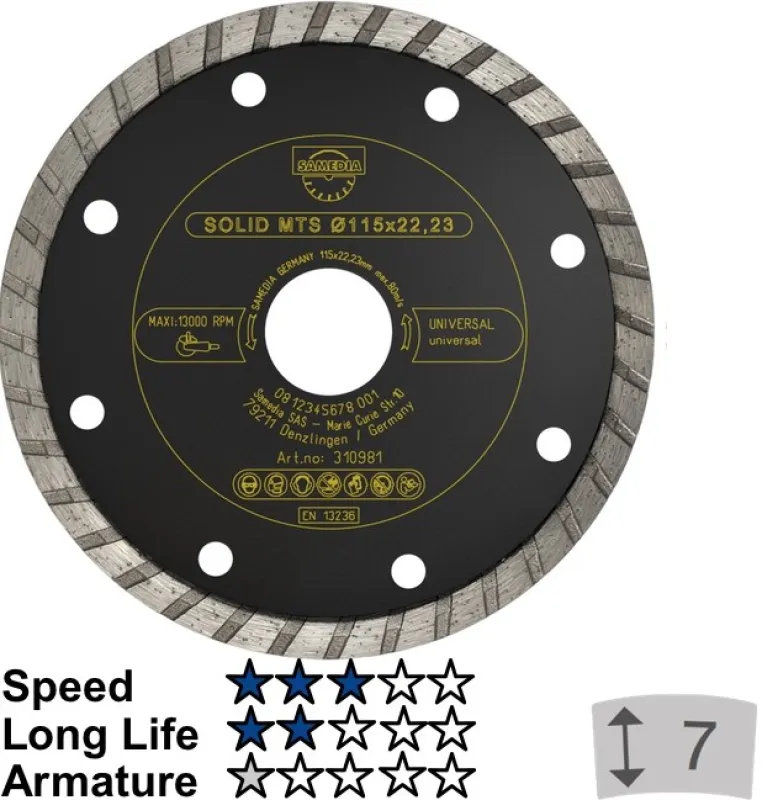 Dimanta disks "SAMEDIA" MTS 125