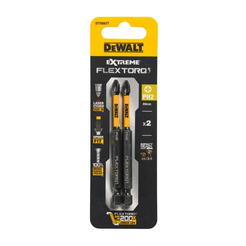 Skrūvgriežu uzgaļi FLEXTORQ PH2 89 mm
