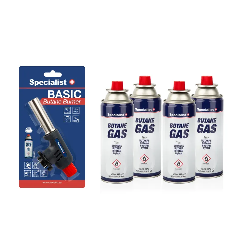 Gāzes un deglja komplekts SPECIALIST+ (4+1)