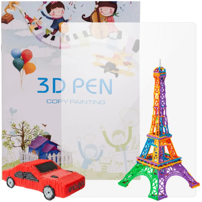 Grāmata ar šabloniem 3D pildspalvai Maaleo