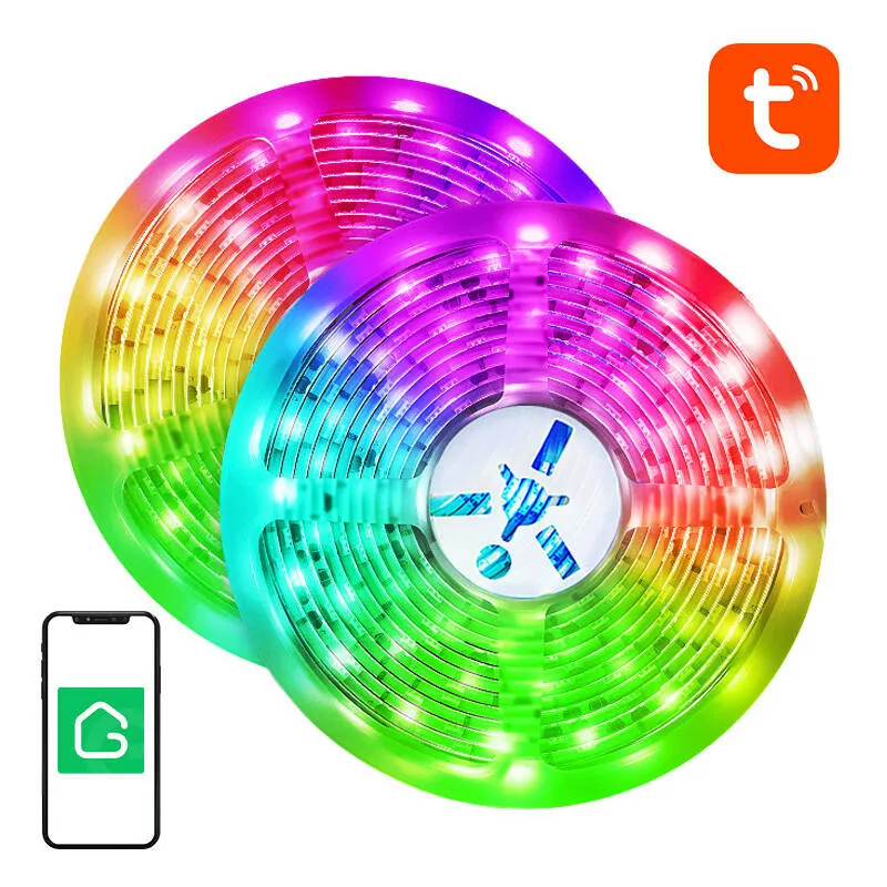 Gudra WiFi RGB LED gaismas lente
