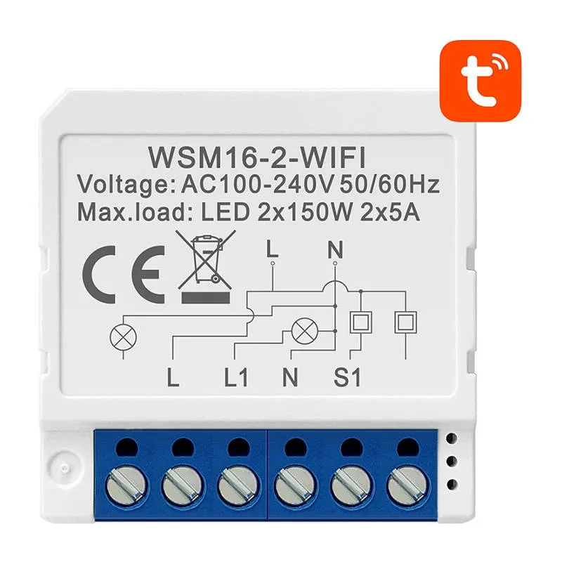 Smart Switch Module WiFi Avatto WSM16-W2