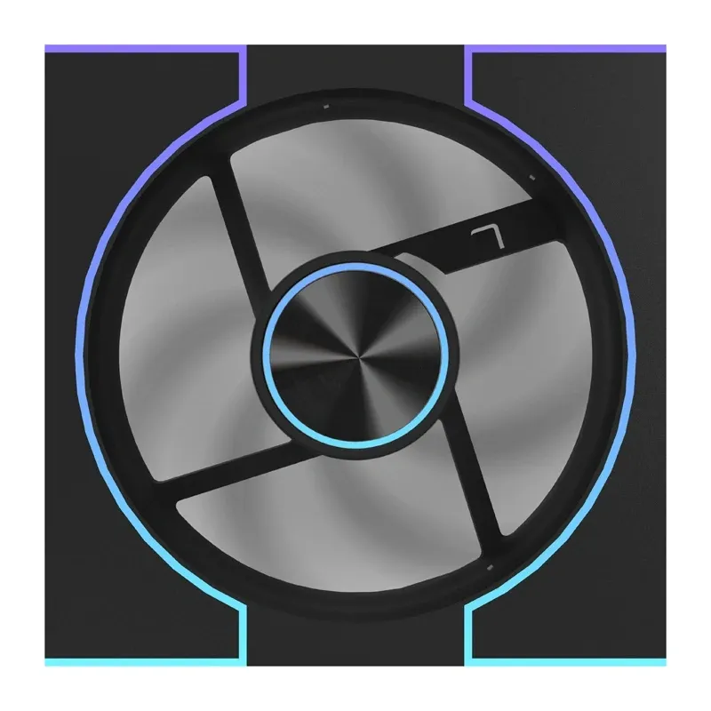 DarkFlash DM8 LINE universālais ventilators (melns)